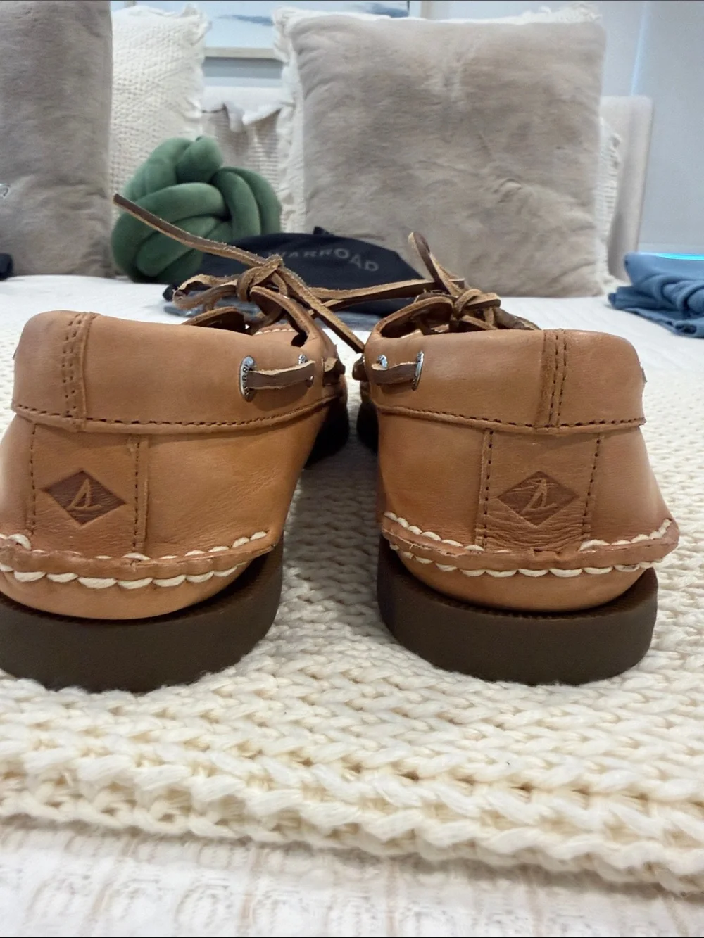 Sperry Tan Leather 2-Eye Boat Shoes